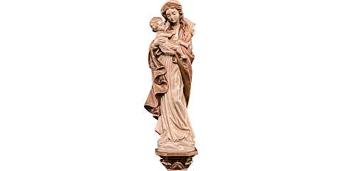 Statua della Madonna Germania d'appendere, in legno, 3 toni di marrone, linea da 30 cm - Demetz Deur