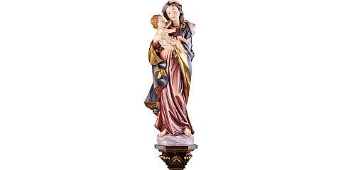 Statua della Madonna Germania d'appendere, in legno dipinto, linea da 30 cm - Demetz Deur