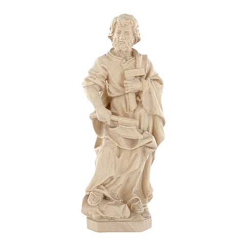 Statua di San Giuseppe artigiano in legno naturale, linea da 15 cm - Demetz Deur