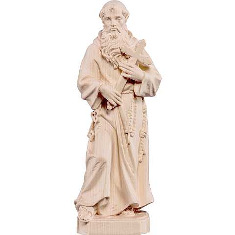 Statua di Fra Corrado in Legno, Rifinitura Naturale, Altezza 60 Cm Circa - Demetz Deur