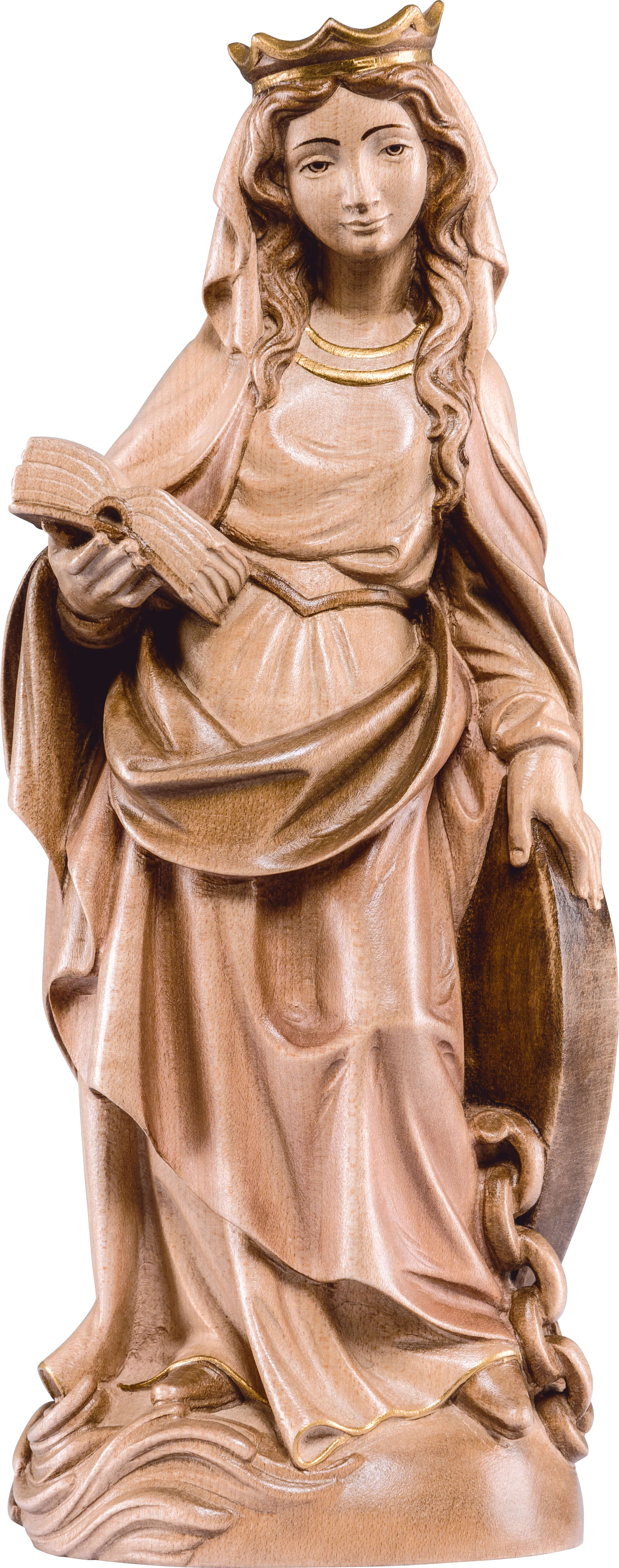 Statuina SANTA CRISTINA in lega 14 cm collezione Santi da Collezione 