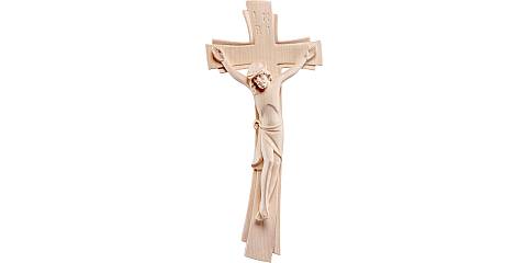 Crocifisso Sinai, Legno Naturale, Altezza Corpo Gesù: 15 Cm - Demetz Deur