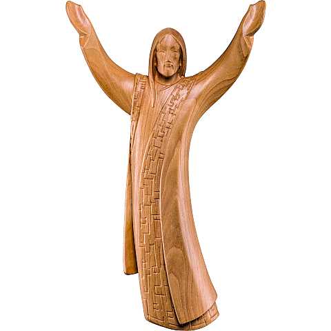 Resurezione d'appendere ciliegio - Demetz - Deur - Statua in legno dipinta a mano. Altezza pari a 20 cm.