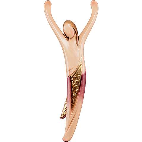 Corpo Cristo della Gioventù per Crocifisso, Corpo Gesù Stilizzato di Design, Legno Dipinto a Mano, Altezza Corpo Cristo: 30 Cm - Demetz Deur
