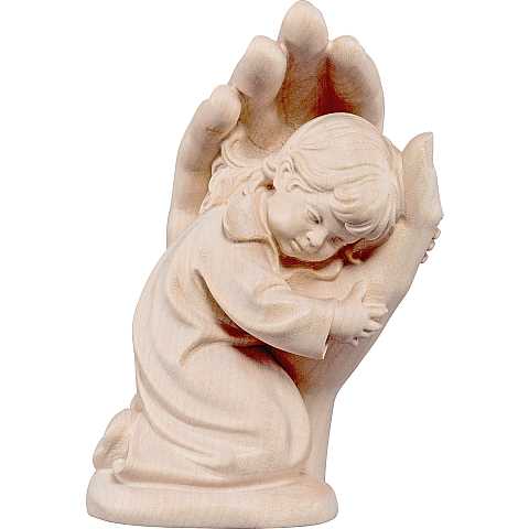 Statuetta della Mano Protettrice con Bambina, da Appoggio, Legno Naturale, Lunghezza 5 Cm - Demetz Deur