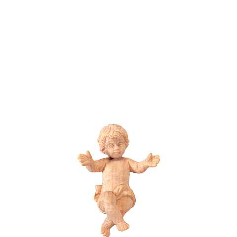 Gesù bambino per Presepe ''Rives Krippe'', Statuina in Legno Naturale, Adatta a Presepe Linea 15 Cm - Demetz Deur