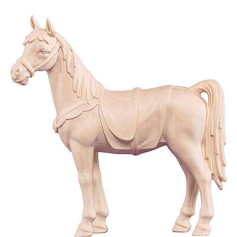Cavallo, Statuina Artigianale Presepe Artis, Legno Naturale, Linea da 15 Cm - Demetz Deur