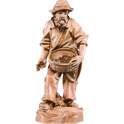 Seminatore - Demetz - Deur - Statua in legno dipinta a mano. Altezza pari a 15 cm.