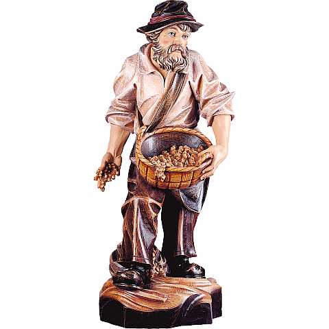 Seminatore - Demetz - Deur - Statua in legno dipinta a mano. Altezza pari a 10 cm.