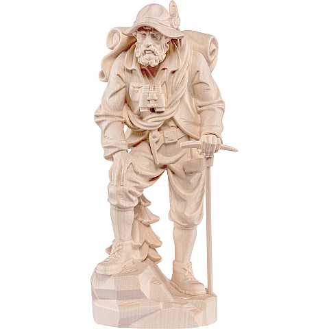 Alpinista - Demetz - Deur - Statua in legno dipinta a mano. Altezza pari a 15 cm.