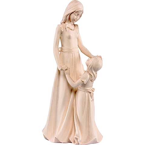 L'amicizia - Demetz - Deur - Statua in legno dipinta a mano. Altezza pari a 30 cm.