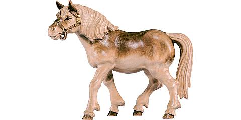 Statua del Cavallo Morello, Statuina Cavallo, Legno 3 Toni di Marrone, Lunghezza: 7 Cm - Demetz Deur