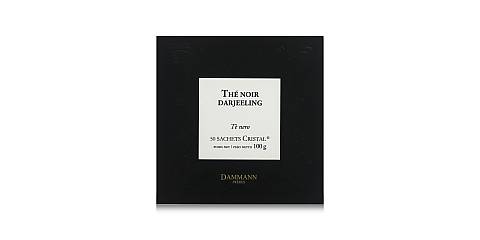 Dammann Darjeeling G.F.O.P. (Golden Flowery Orange Pekoe) - Tè nero, 50 filtri Cristal, 100 grammi, Dammann Frères