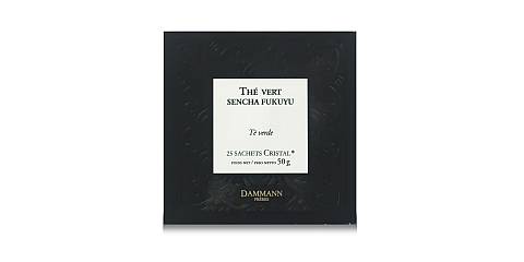 Dammann Sencha Fukuyu - Tè verde aromatizzato, 25 filtri Cristal, 50 grammi, Dammann Frères