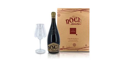 Set Degustazione Birra Nöel Chocolat Baladin: Confezione Regalo con Bottiglia di Birra 75cl e Bicchiere