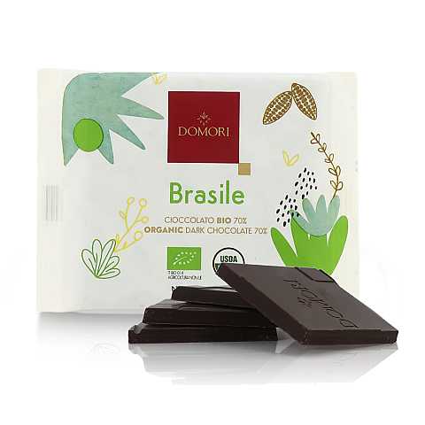 Tavoletta di Cioccolato Fondente, Brasile 70%, 50 Grammi