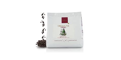 Gocce di Cioccolato Fondente Chuao – Cacao Criollo 75%, 1 Kg