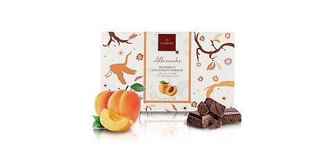 Albicocche Ricoperte Di Cioccolato Fondente Arriba 62%, 150 Grammi