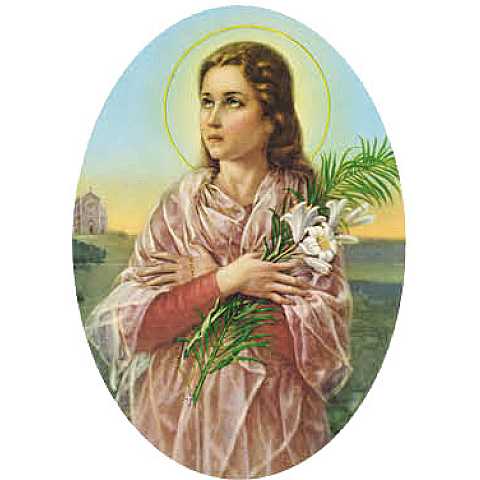 Adesivo resinato per rosario fai da te misura 1 - S.Maria Goretti