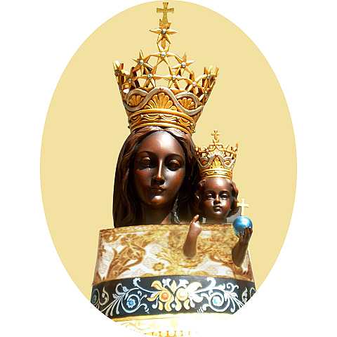 Adesivo resinato per rosario fai da te misura 1 - Madonna di Loreto