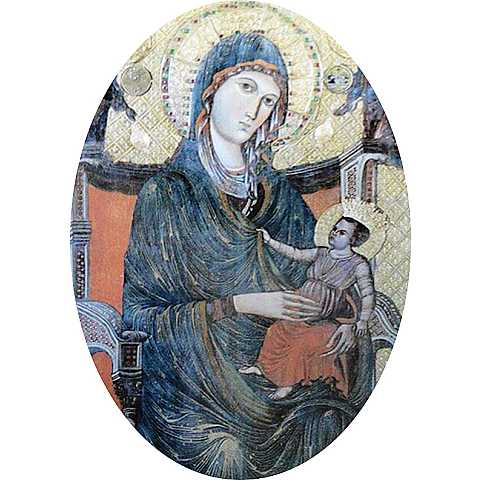Adesivo resinato per rosario fai da te Madonna Montevergine misura 1