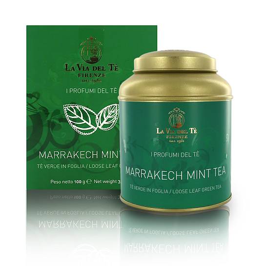 Marrakech Mint Tea, Tè Verde alla Menta, Barattolo di Latta, 100g