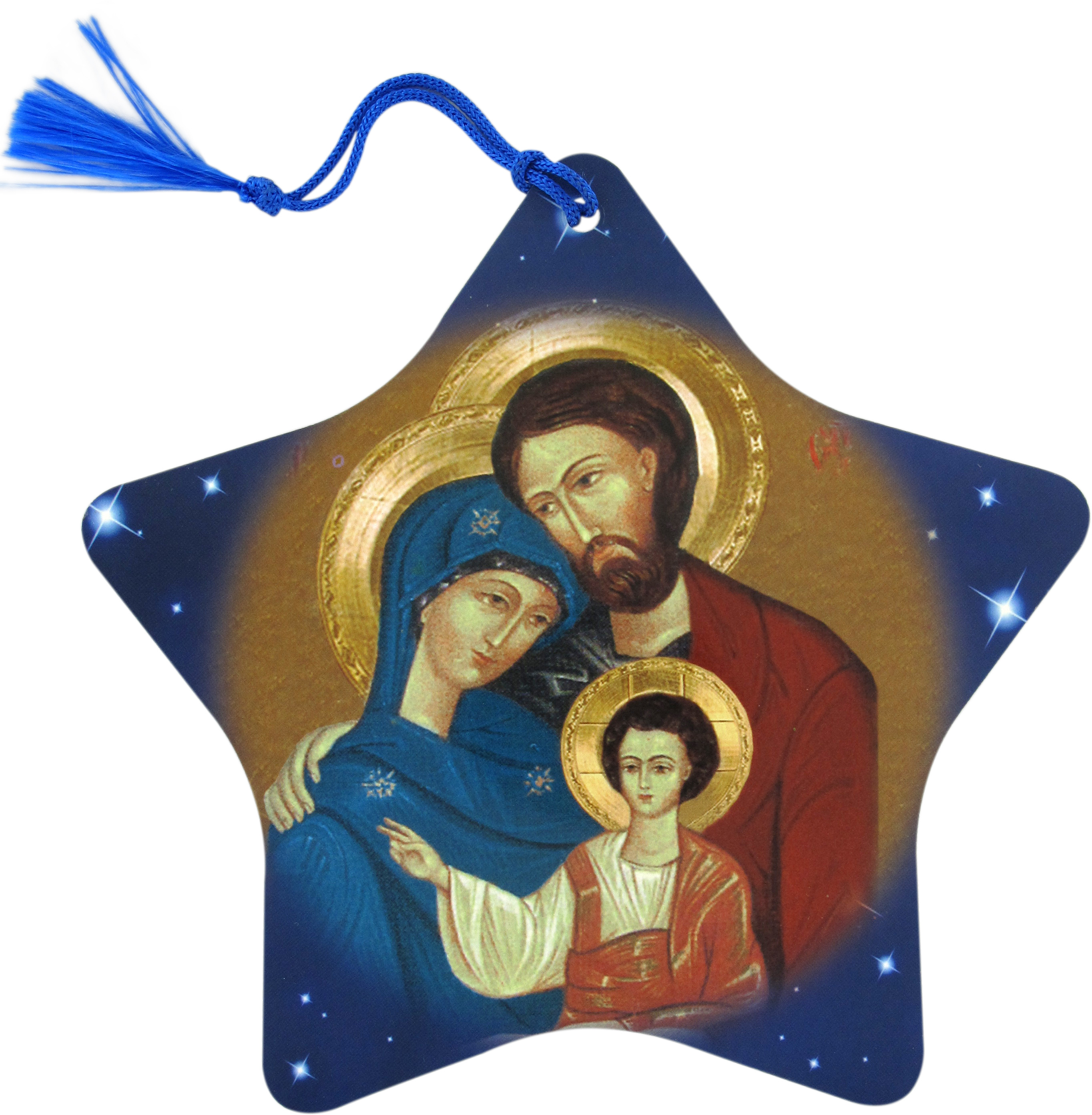 Immagini Natalizie Sacre.Stock Addobbi Natalizi Albero Stella Sacra Famiglia Con Fiocchetto In Italiano 7153sfit Ferrari Arrighetti