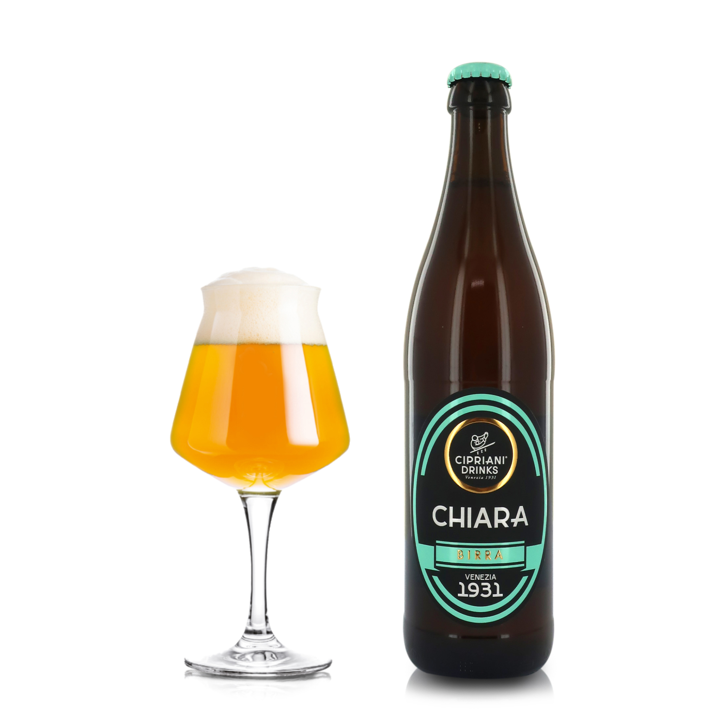 Cipriani Birra Chiara, Birra Lager Italiana dall'Aroma Morbido e Gusto Corposo, Birra Chiara