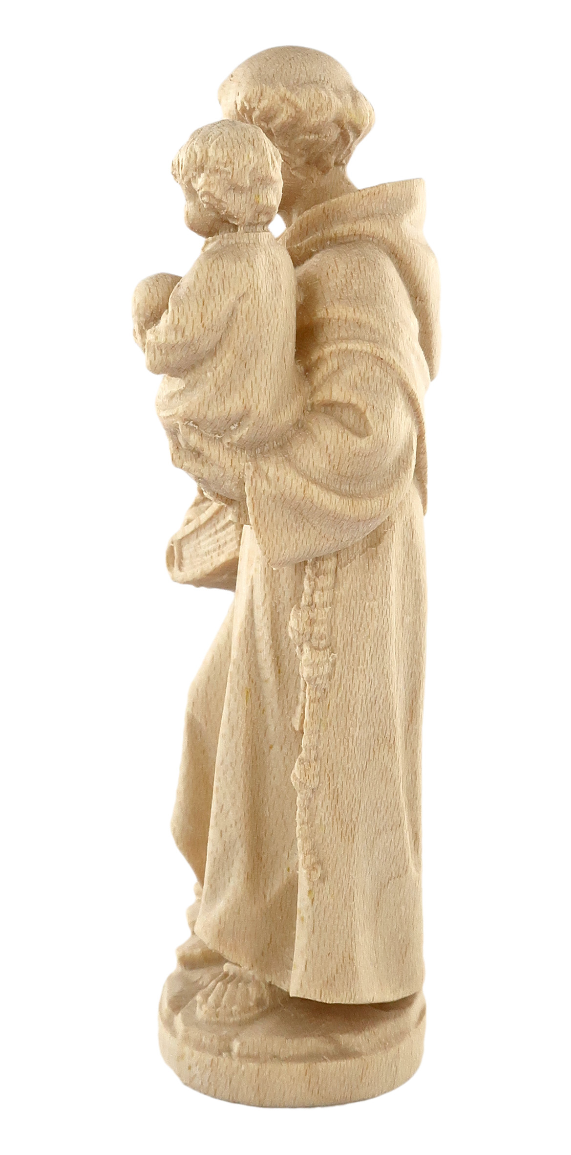 Statua di Sant'Antonio da Padova in legno naturale, linea ...