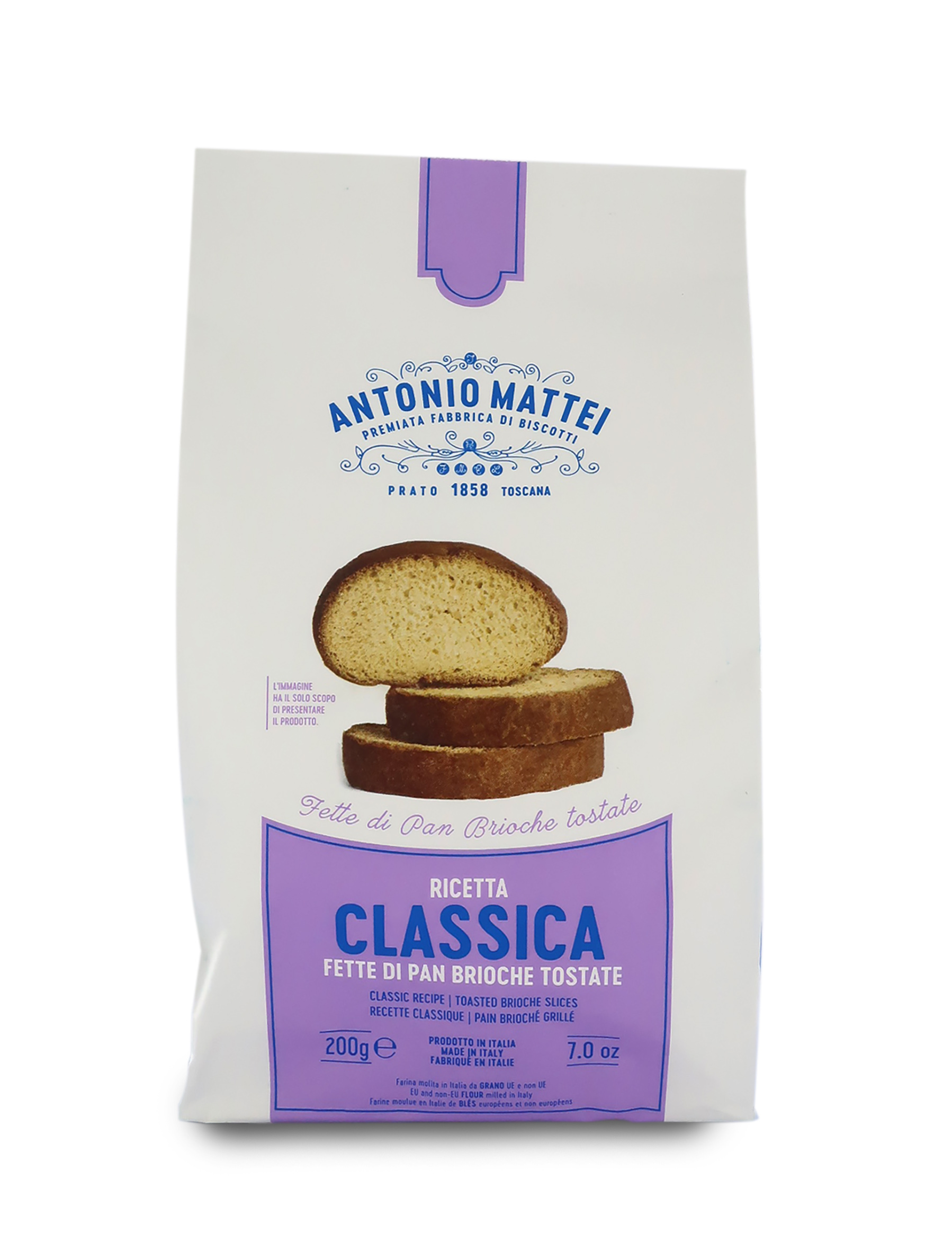 Biscotti della Salute, Fette di Pan Brioche Tostate, Ricetta Classica,  Monoporzione 25g MA15861 - Ferrari & Arrighetti